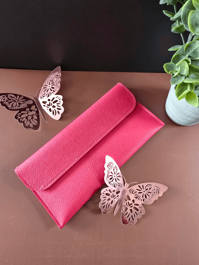 Pochettes cuir double poche