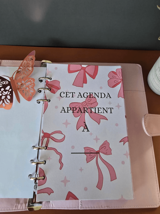 Agenda A5 pour 1 an