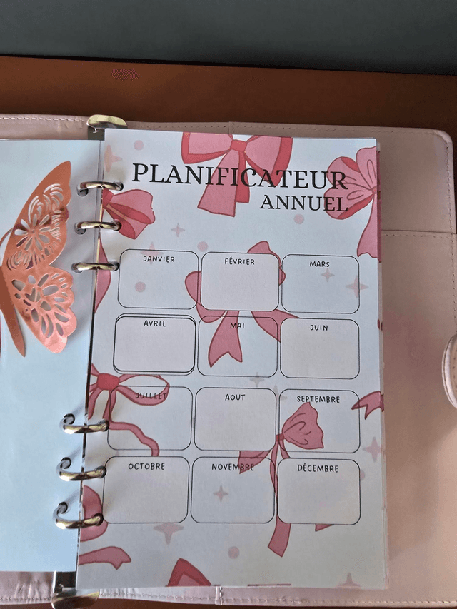 Agenda A5 pour 1 an
