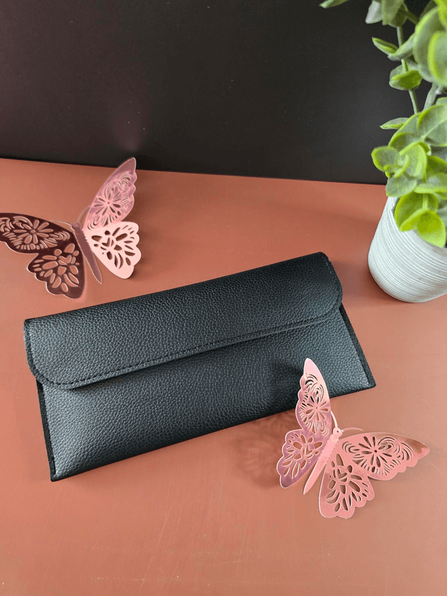 Pochettes cuir double poche