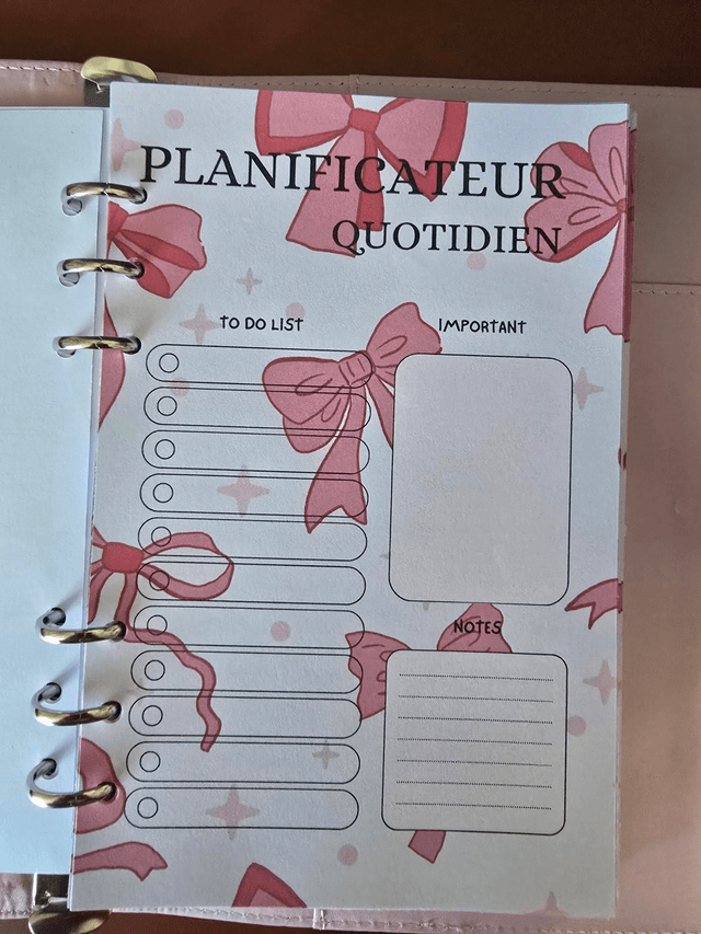 Agenda A5 pour 1 an