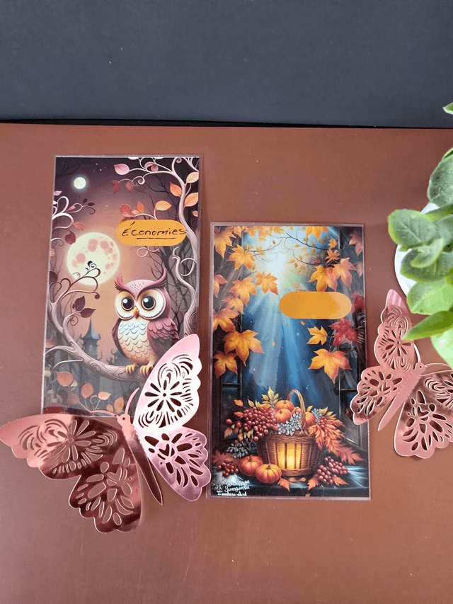 Lot 6 pages de garde Automne