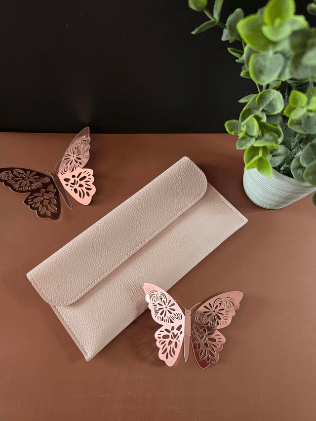 Pochettes cuir double poche