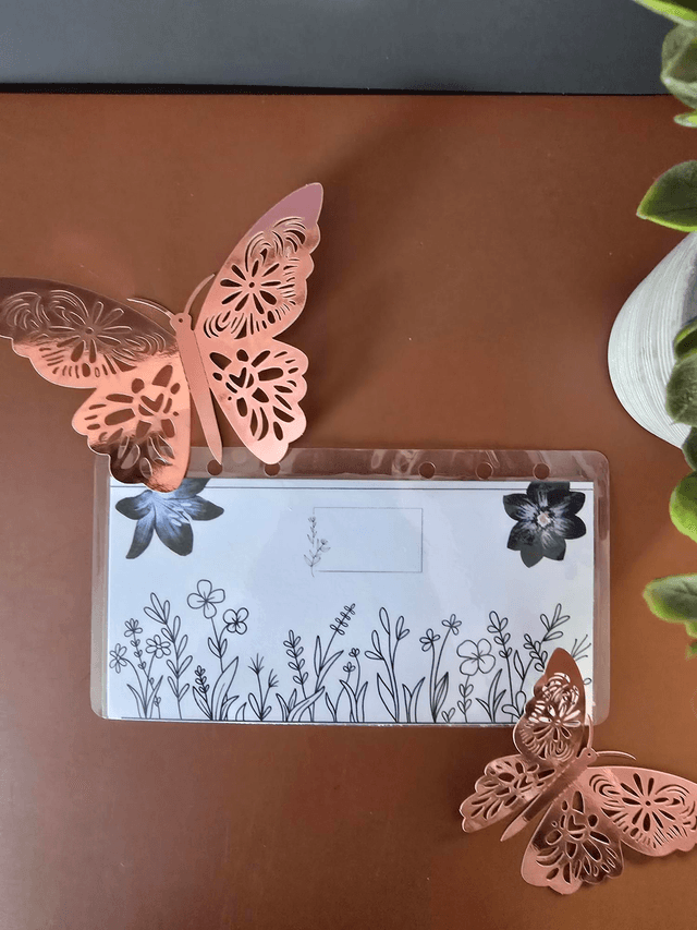 Enveloppe budget fleurs noire